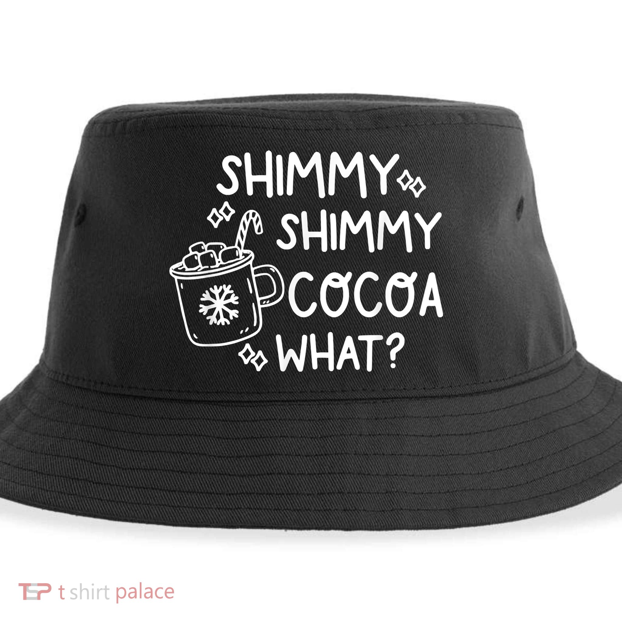 Shimmy Shimmy Cocoa What Apparel Merry Christmas Drink Sustainable Bucket Hat