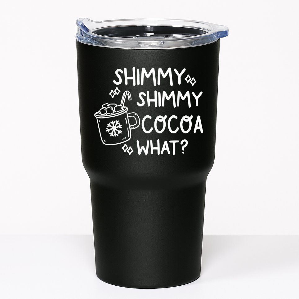 Shimmy Shimmy Cocoa What Apparel Merry Christmas Drink Tumbler