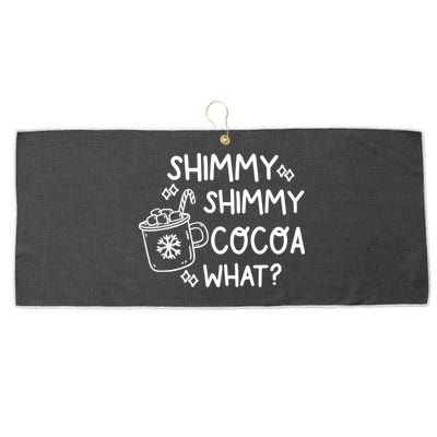 Shimmy Shimmy Cocoa What Apparel Merry Christmas Drink Large Microfiber Waffle Golf Towel