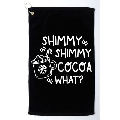Shimmy Shimmy Cocoa What Apparel Merry Christmas Drink Golf Towel