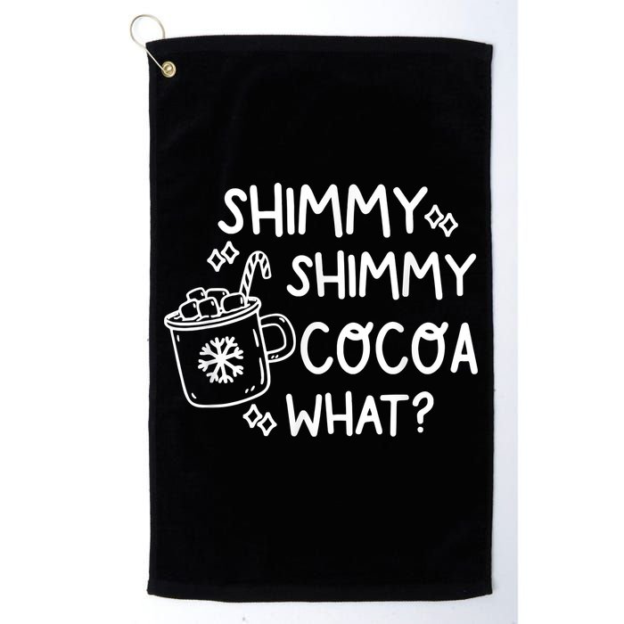 Shimmy Shimmy Cocoa What Apparel Merry Christmas Drink Golf Towel