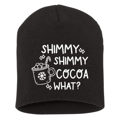Shimmy Shimmy Cocoa What Apparel Merry Christmas Drink Short Acrylic Beanie