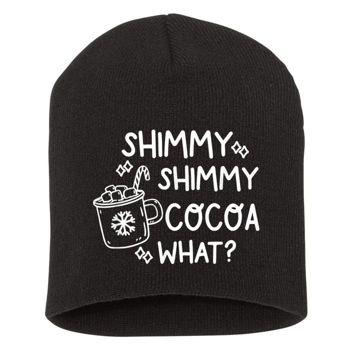 Shimmy Shimmy Cocoa What Apparel Merry Christmas Drink Short Acrylic Beanie