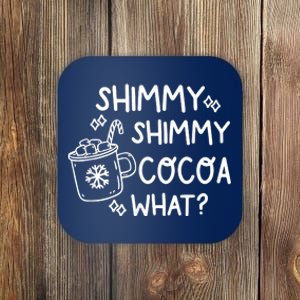 Shimmy Shimmy Cocoa What Apparel Merry Christmas Drink Coaster