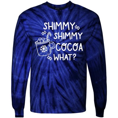 Shimmy Shimmy Cocoa What Apparel Merry Christmas Drink Tie-Dye Long Sleeve Shirt