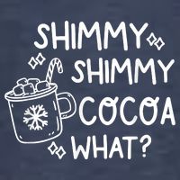 Shimmy Shimmy Cocoa What Apparel Merry Christmas Drink Women's V-Neck T-Shirt
