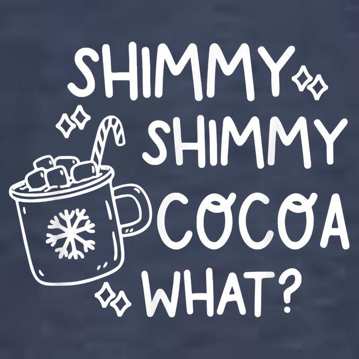 Shimmy Shimmy Cocoa What Apparel Merry Christmas Drink Women's V-Neck T-Shirt