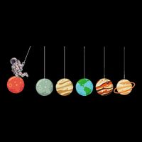 Solar System Cradle Funny Astrophysicist Space Enthusiasts Daily Commute Backpack