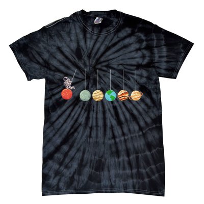 Solar System Cradle Funny Astrophysicist Space Enthusiasts Tie-Dye T-Shirt