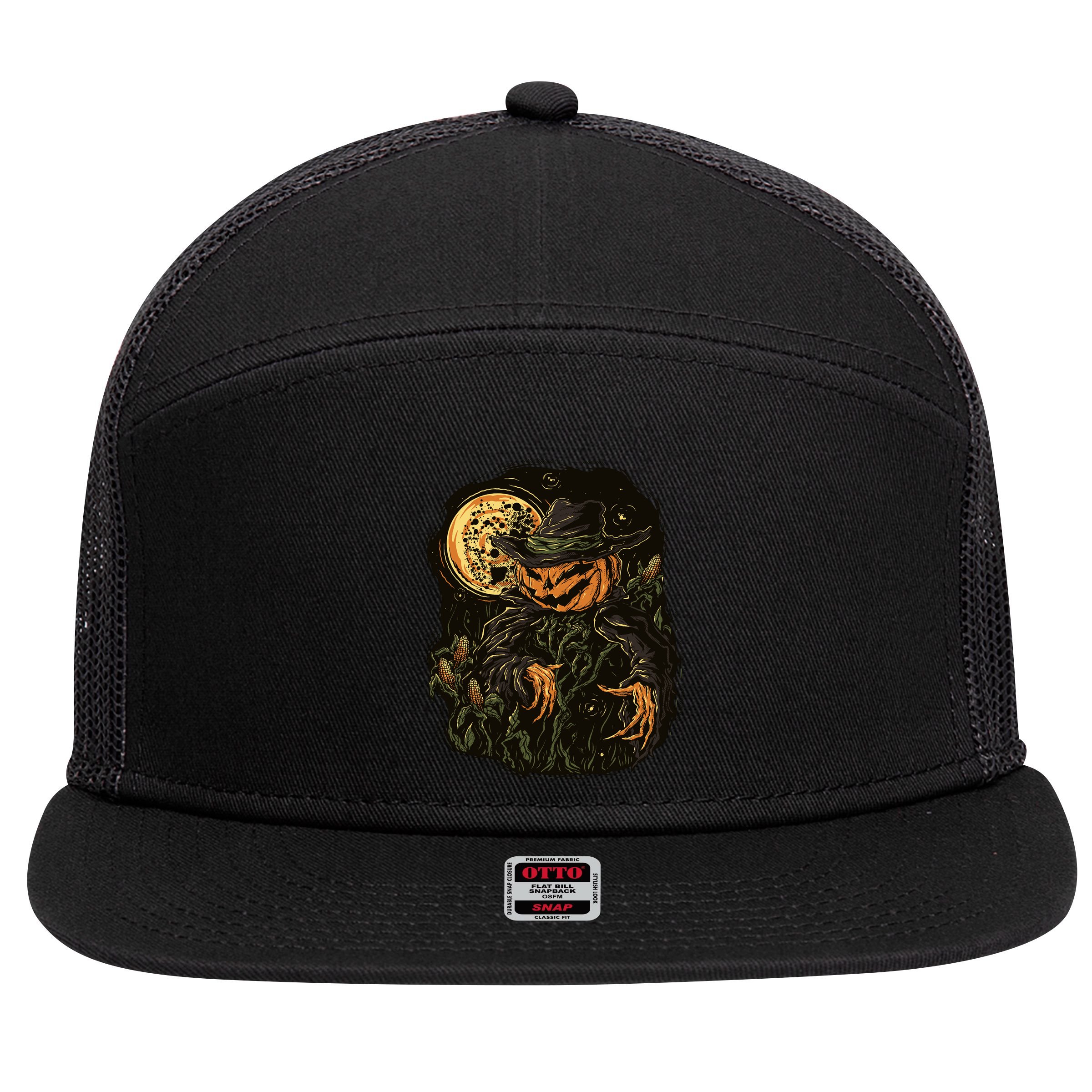Scarecrow 7 Panel Mesh Trucker Snapback Hat