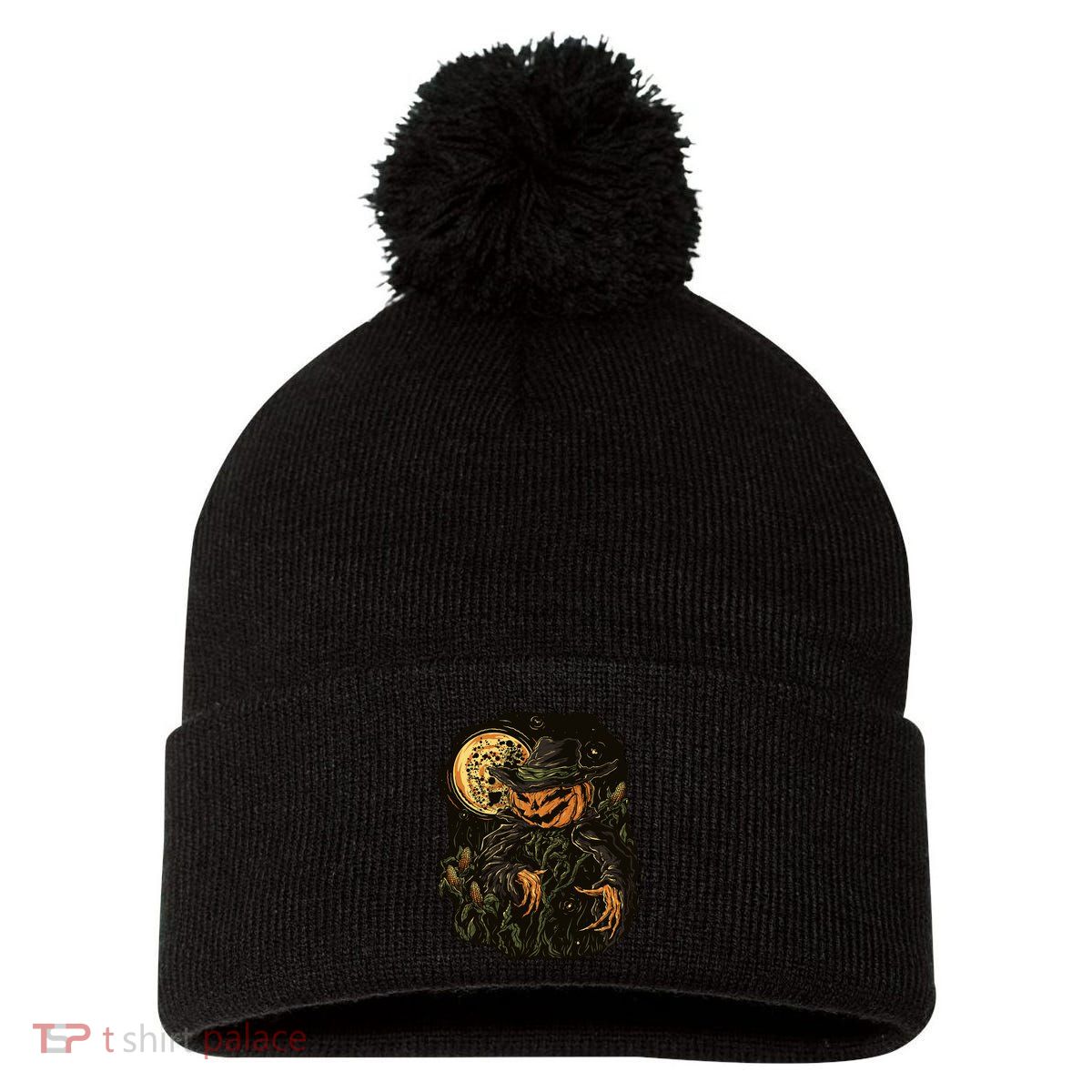 Scarecrow Pom Pom 12in Knit Beanie