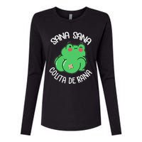 Sana Sana Colita De Rana Funny Spanish Womens Cotton Relaxed Long Sleeve T-Shirt