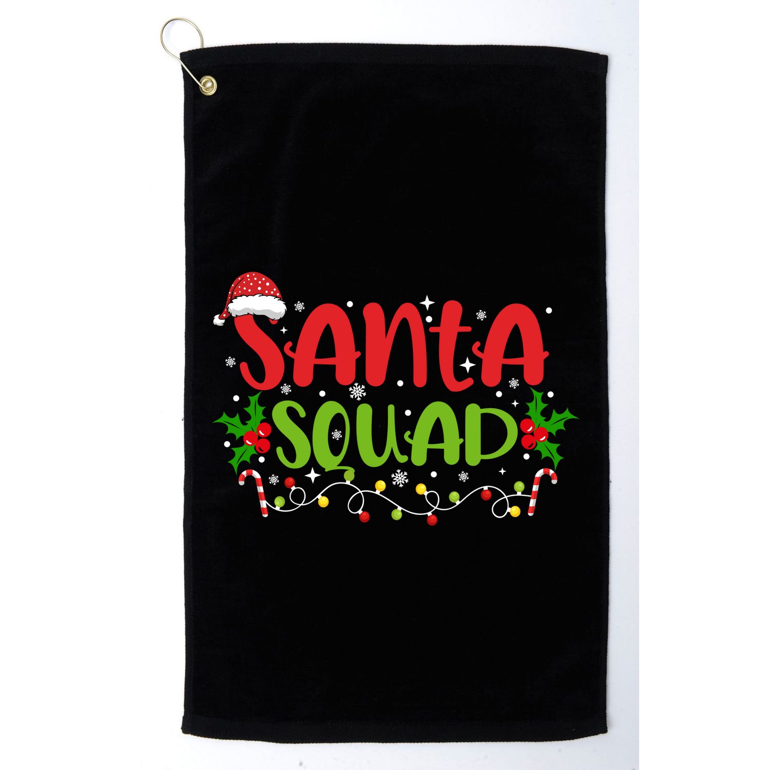 Santa Squad Christmas Holiday Festive Golf Towel