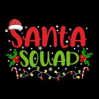Santa Squad Christmas Holiday Festive Zip Tote Bag
