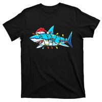 Santa Shark Christmas Lights Sharkmas T-Shirt