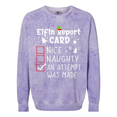 Sarcastic Sayings Christmas Nice Naughty Funny Xmas List Cool Gift Colorblast Crewneck Sweatshirt