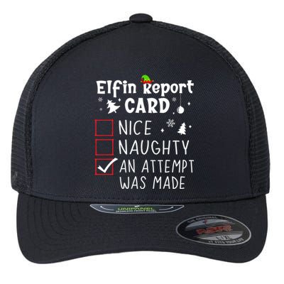 Sarcastic Sayings Christmas Nice Naughty Funny Xmas List Cool Gift Flexfit Unipanel Trucker Cap