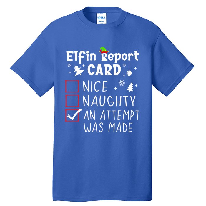 Sarcastic Sayings Christmas Nice Naughty Funny Xmas List Cool Gift Tall T-Shirt