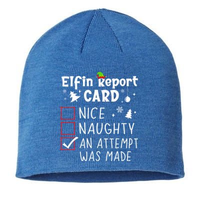 Sarcastic Sayings Christmas Nice Naughty Funny Xmas List Cool Gift Sustainable Beanie