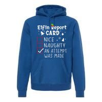 Sarcastic Sayings Christmas Nice Naughty Funny Xmas List Cool Gift Premium Hoodie