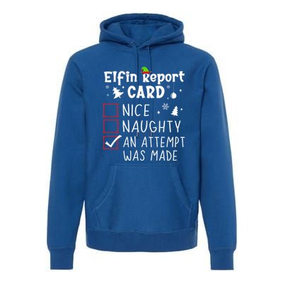 Sarcastic Sayings Christmas Nice Naughty Funny Xmas List Cool Gift Premium Hoodie