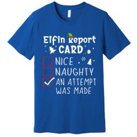 Sarcastic Sayings Christmas Nice Naughty Funny Xmas List Cool Gift Premium T-Shirt