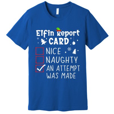 Sarcastic Sayings Christmas Nice Naughty Funny Xmas List Cool Gift Premium T-Shirt