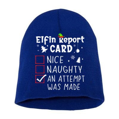 Sarcastic Sayings Christmas Nice Naughty Funny Xmas List Cool Gift Short Acrylic Beanie