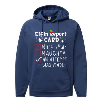 Sarcastic Sayings Christmas Nice Naughty Funny Xmas List Cool Gift Performance Fleece Hoodie