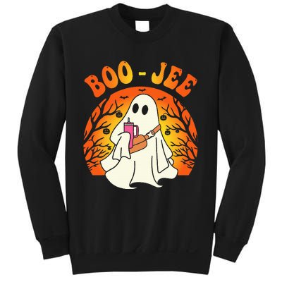 Spooky Season Cute Ghost Halloween Costume Boujee BooJee Sweatshirt