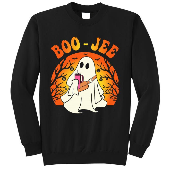 Spooky Season Cute Ghost Halloween Costume Boujee BooJee Sweatshirt