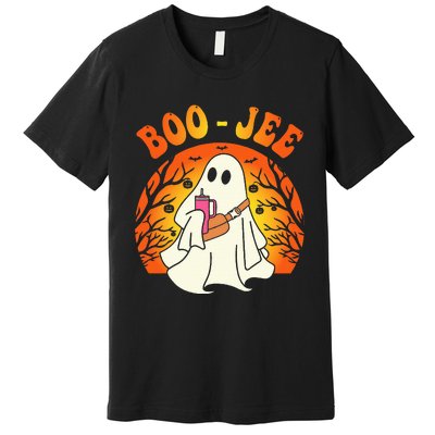 Spooky Season Cute Ghost Halloween Costume Boujee BooJee Premium T-Shirt