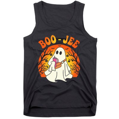 Spooky Season Cute Ghost Halloween Costume Boujee BooJee Tank Top