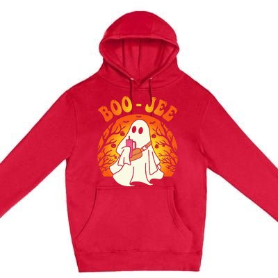 Spooky Season Cute Ghost Halloween Costume Boujee BooJee Premium Pullover Hoodie