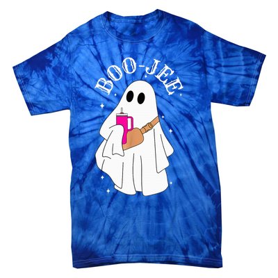 Spooky Season Cute Ghost Halloween Costume Boujee Boojee Tie-Dye T-Shirt