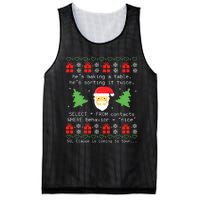 Sql Santa Claus Database Clause Developer Code Db Programmer Mesh Reversible Basketball Jersey Tank