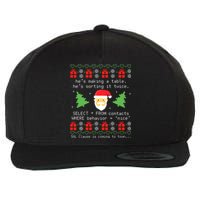 Sql Santa Claus Database Clause Developer Code Db Programmer Wool Snapback Cap