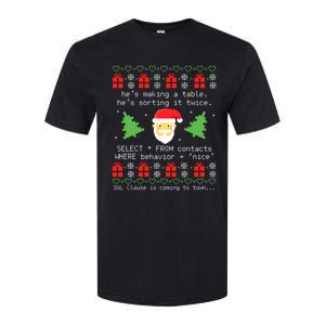 Sql Santa Claus Database Clause Developer Code Db Programmer Softstyle CVC T-Shirt