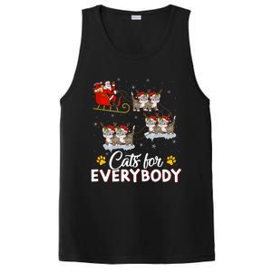 Santa Sleigh Cat Matching Cats For Everybody Christmas Gift PosiCharge Competitor Tank