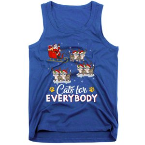 Santa Sleigh Cat Matching Cats For Everybody Christmas Gift Tank Top