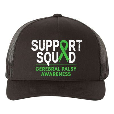 Support Squad Cerebral Palsy Awareness Month CP Green Ribbon Yupoong Adult 5-Panel Trucker Hat