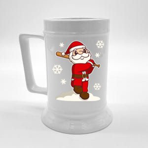 Sporty Santa Claus Baseball Christmas Gift Beer Stein