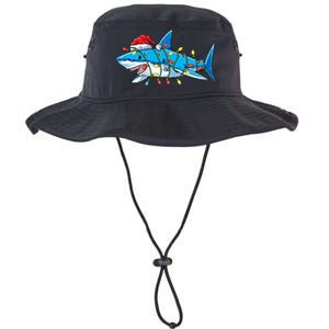 Santa Shark Christmas Lights Sharkmas Tree Xmas Legacy Cool Fit Booney Bucket Hat