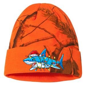 Santa Shark Christmas Lights Sharkmas Tree Xmas Kati Licensed 12" Camo Beanie