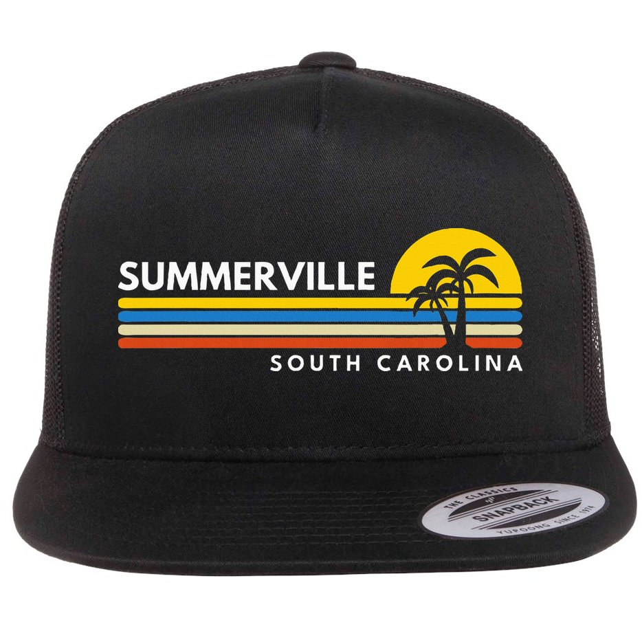 Summerville South Carolina Sc Flat Bill Trucker Hat