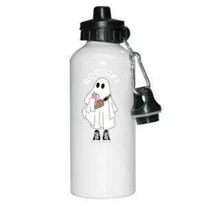 Spooky Season Cute Ghost Halloween Costume Boujee Boojee Gift Aluminum Water Bottle