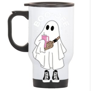 Spooky Season Cute Ghost Halloween Costume Boujee Boojee Gift Stainless Steel Travel Mug