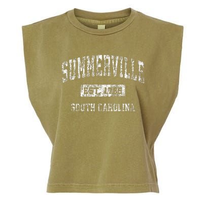 Summerville South Carolina Sc Vintage Established Sports Garment-Dyed Women's Muscle Tee