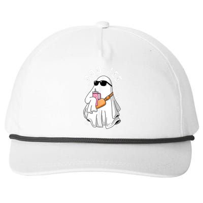 Spooky Season Cute Ghost Halloween Costume Boujee Boo Jee Snapback Five-Panel Rope Hat