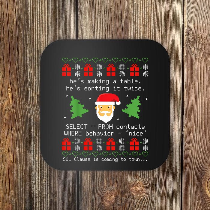 Sql Santa Claus Database Clause Developer Code Db Programmer Coaster